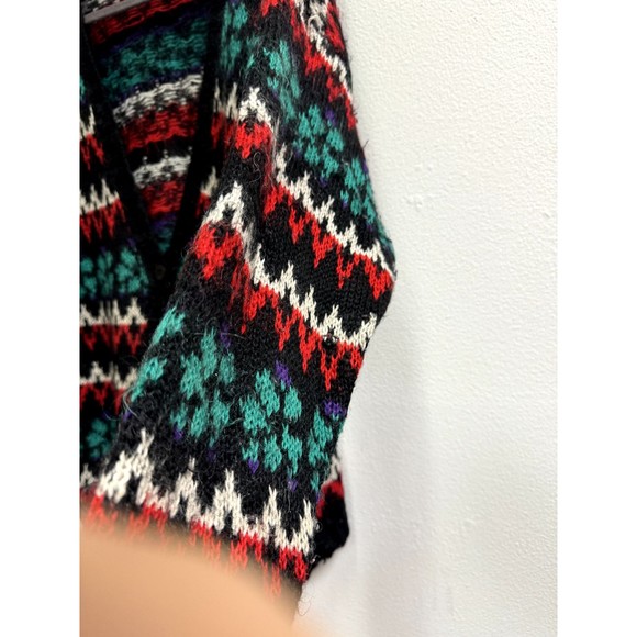 Knit Knit Vintage 80's Mohair Blend Oversized Grandpa Cardigan Sz Large - Picture 7 of 10